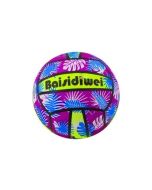 Piłka gumowa jaskrawa we wzorki fioletowa 24cm