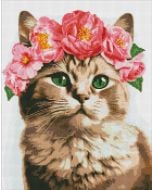 Diamentowa mozaika - Wyrafinowana kotka 4050cm