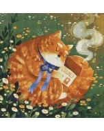 Diamentowa mozaika - Figlarne rybki 40x40cm