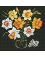 Diamentowa mozaika - Słoneczne żonkile 40x40cm