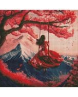 Diamentowa mozaika - Polot na bujakach 40x40cm