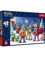 Puzzle 24 maxi Trefliki lepią bałwana TREFL