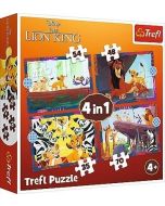Puzzle 4w1 Odważny Król Lew TREFL