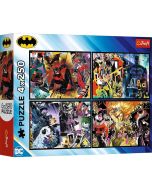 Puzzle 4x250 Batman w akcji TREFL