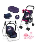 Wózek spacerówka dla lalek z akcesoriami