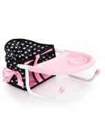 Siedzisko stołowe dla lalek różowo-czarne