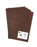 Filc poliestrowy A4 brown 5szt