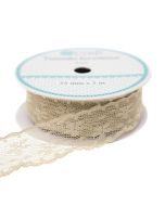 Tasiemka koronkowa beżowa 2,5cmx2m