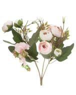 Bukiet kamelii pudrowy róż 29cm