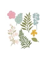 Zestaw wykrojników - Kwiaty i liście 8szt