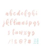 Zestaw wykrojników - Alfabet mały 33szt