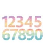 Zestaw wykrojników - Cyfry z przeszyciem 10szt