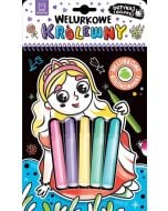 Welurkowe królewny. Dotykaj i koloruj