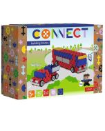 Klocki Connect - Autobus / Auto z naczepą M TREFL