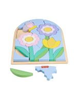 Fisher Price. Drewniane puzzle kwiaty