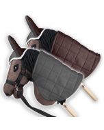 Derka dwustronna i nauszniki Skippi szary, brąz