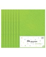 Filc dekoracyjny 8szt jasnozielony