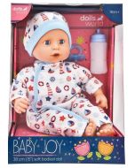 Dolls World Lalka Baby Joy 38cm ubranko białe