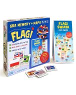 Flagi. Gra memory + mapa