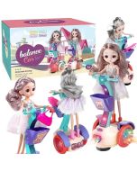 Lalka z balansującym pojazdem