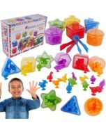 Zestaw edukacyjny nauka kolorów liczenia Dinozaury