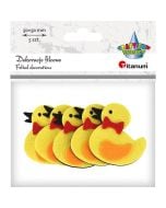Filcowe kaczuszki 3D 53x50mm żółte 5szt