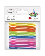 Igły plastikowe 70mm mix kolorów 20szt