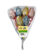 Jajka styropianowe 38x58mm 3 kolory 6szt