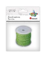 Sznurek papierowy 2mm 10m zielono-złoty