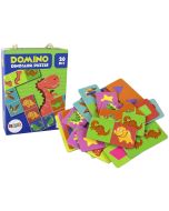 Domino dwustronne Dinozaury 10x5cm 28el