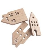 Drewniane domki 1cmx10cm 3szt