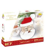 Dekoracja choinkowa z klocków - Mikołaj