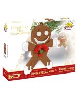 Dekoracja choinkowa z klocków - Piernikowy Ludzik