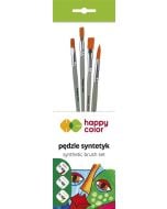 Zestaw pędzli syntetycznych A 4szt HAPPY COLOR