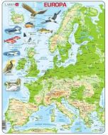 Układanka mapa fizyczna Europa