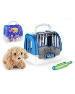 Piesek pluszowy z transporterem