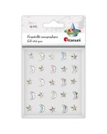 Kryształki samoprzylepne gwiazdki 10x10mm 15szt