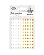 Perełki samoprzylepne 5mm 100szt białe złote