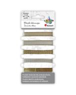 Wstążki 10mm 5x2m złote