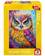 Puzzle PQ 1000 Kolorowa sowa G3