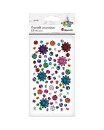 Kryształki samoprzylepne 90szt mix