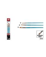 Pędzle syntetyczne 3szt