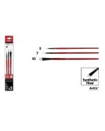 Pędzle syntetyczne miękkie 3szt