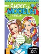 Supermodelki z naklejkami. Kolorowanka...