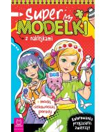 Supermodelki z naklejkami. Kolorowanka...