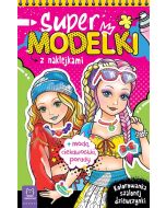 Supermodelki z naklejkami. Kolorowanka szalonej...