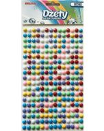 Dżety samoprzylepne pastelowe 6mm 266szt