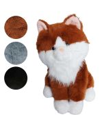 Kot pluszowy siedzący 35cm mix