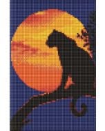 Diamentowa mozaika bez ramy - Gracja pantery 20x30