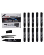 Markery permanentne wodoodporne czarne 10szt